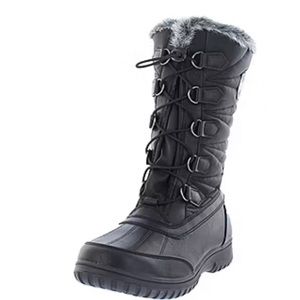 Totes Womens Alexis Ii Flat Heel Snow Boots